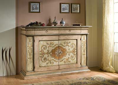 Credenza ante a quadro + cassetti